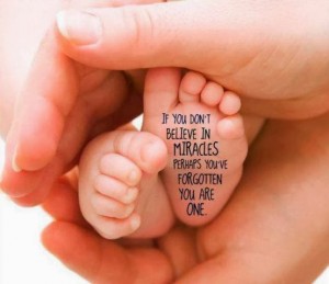 If you don't believe in Miracles, perhaps you've forgotten that you are One! The Miracle is in You!